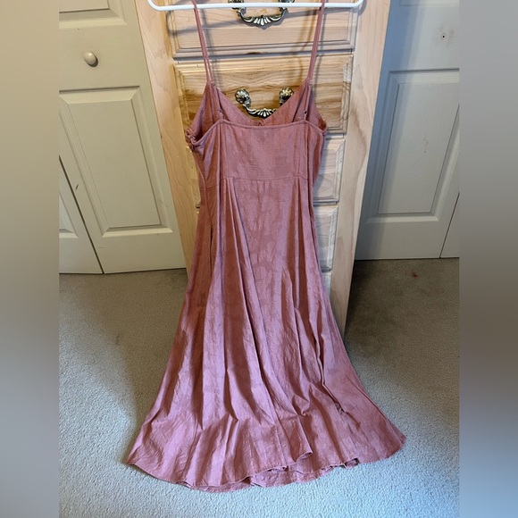 Lulu's Dusty Rose Maxi Dress - Picture 4 of 4